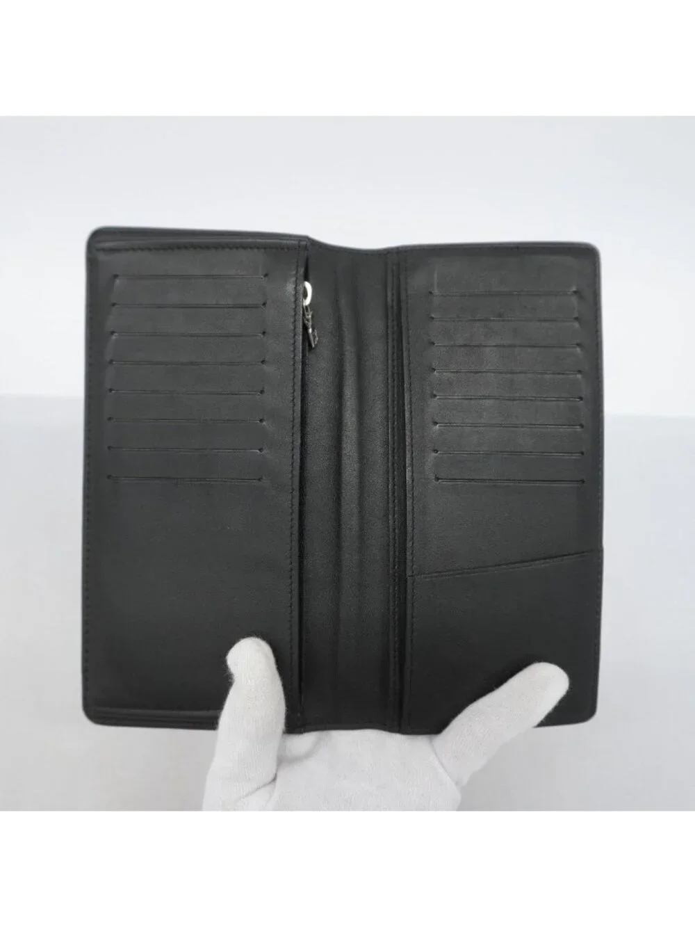 Louis Vuitton Wallet Damier Cobalt Portefeuille Brazza Navy Black